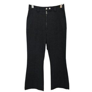 A.L.C. Tweed Exposed Zipper Plaid Cropped Ankle Pants